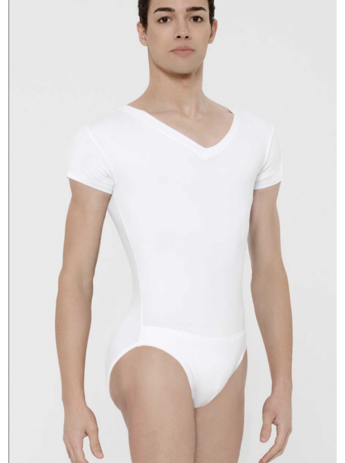 Justaucorps ALTAN Homme- T-shirt manches courtes,col V lié à une gaine slip - WEARMOI