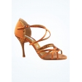 Chaussure de danse PD800 NET Bronze Satin and Glitter - PORTDANCE 