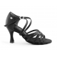 Chaussure de danse PD631 BASIC Black Satin -  PORTDANCE 