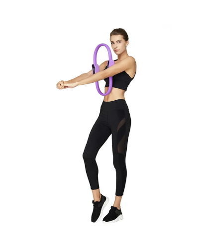 Cercle de yoga violet de 38 cm de diamètre TH-122 - TECHDANCE