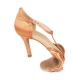 Chaussure de danse PD PRO 002 Dark Tan Satin - PORTDANCE 