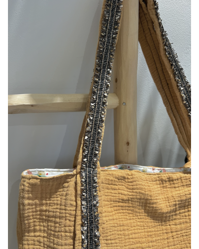 Pochette en cuir irisée pour femme