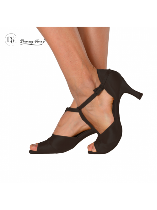 Chaussures de danse de salon noir GAIA - Dansez-Vous