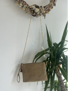 Pochette toile de jute pour femmes