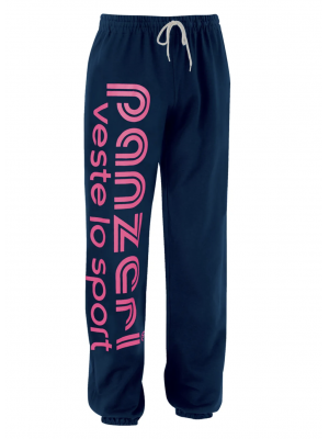 Pantalon de survêtement PANZERI Bleu marine et Fuchsia