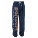 Pantalon de jogging PANZERI bleu marine et orange fluo