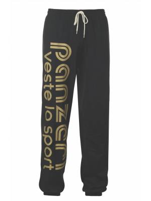 Pantalon de jogging PANZERI Noir / Or