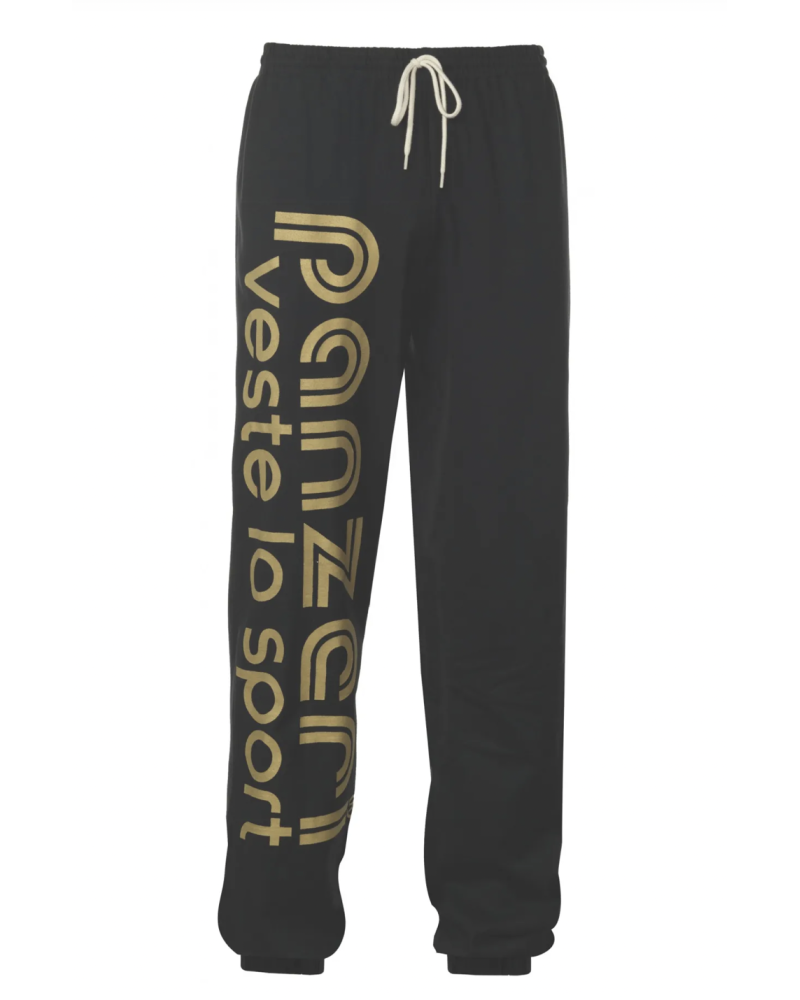 Pantalon de jogging PANZERI Noir / Or