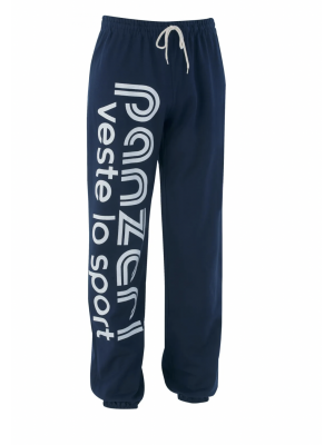 Pantalon de jogging PANZERI Bleu marine et blanc
