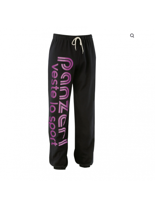 Pantalon Jogging Panzeri  Noir / Fuchsia nacré