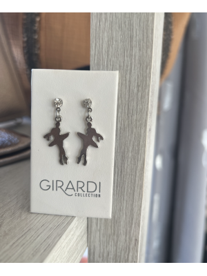 Boucles d'oreilles en acier danseuse GIRARDI