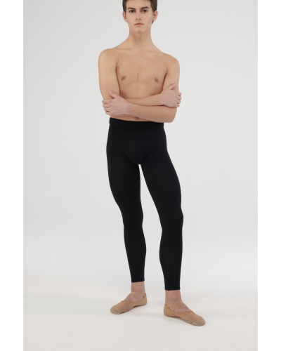 Collant HAMADA sans pied taille haute HOMME gris et noir en Coton Elasthanne - WEARMOI 