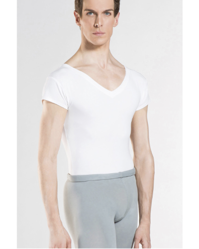 T-shirt HOMME HAXO, manches courtes blanc en microfibre de la marque WEARMOI