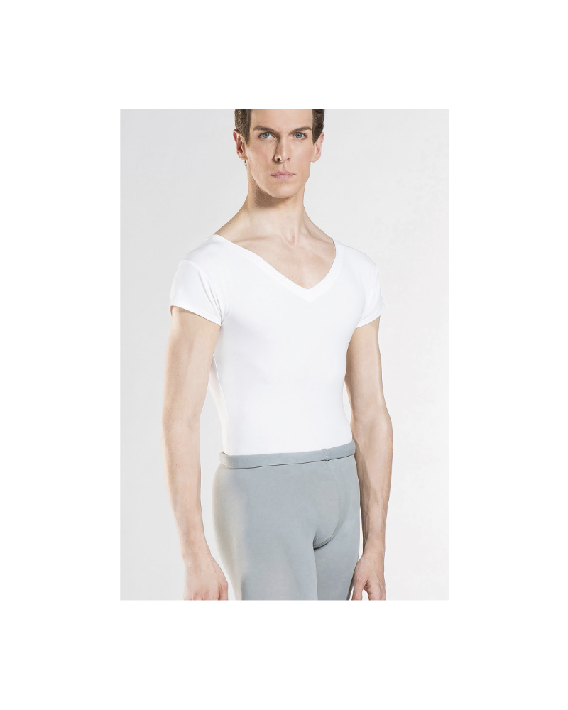 T-shirt HOMME HAXO, manches courtes blanc en microfibre de la marque WEARMOI