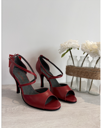 Chaussures de danse rouge ROSSO LATINO