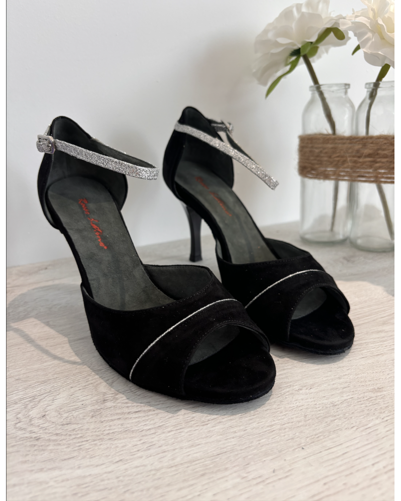 Chaussures danse de salon noir Rosso Latino