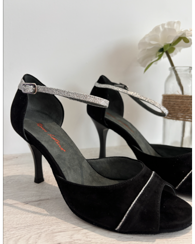 Chaussures danse de salon noir Rosso Latino