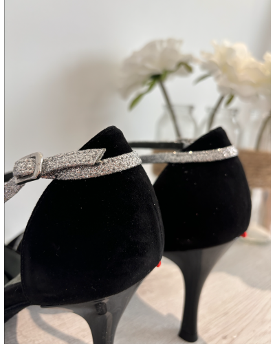 Chaussures danse de salon noir Rosso Latino