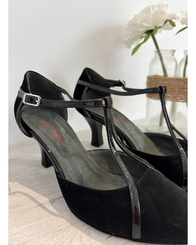 Chaussures de danse à bout fermé noir Rosso Latino