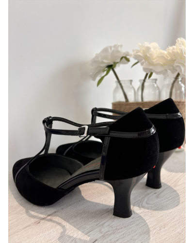 Chaussures de danse à bout fermé noir Rosso Latino