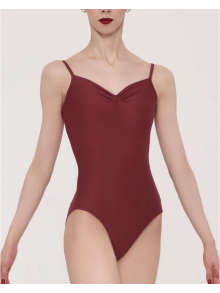 Justaucorps Wear Moi ANGÉLIQUE,  Design Élégant avec Dos à Bretelles Entrecroisées en Bordeaux