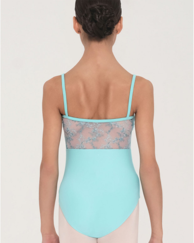 Justaucorps Wear Moi CIRNUM Child | Motif Floral avec Dos en Tulle Transparent