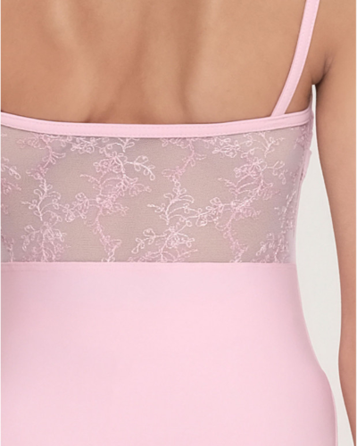 Justaucorps Wear Moi CIRNUM Child | Motif Floral avec Dos en Tulle Transparent