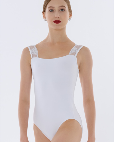 Justaucorps bi-matière en dentelle AMINA -  WearMoi