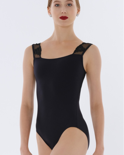Justaucorps bi-matière en dentelle AMINA -  WearMoi