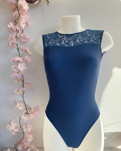 Justaucorps J902 ANIBISS VICARD - Indigo & Blanc