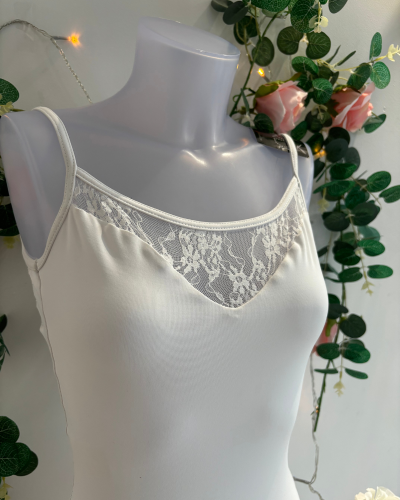 Justaucorps J60 DELPHINE VICARD - Blanc - Taille adulte