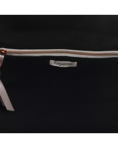 Sac de danse en coton noir Repetto B0233T – Grand modèle