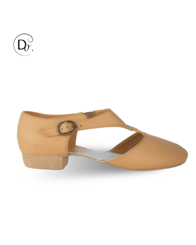 Chaussures de professeur AURA – Cuir souple semelle suède – DANSEZ-VOUS