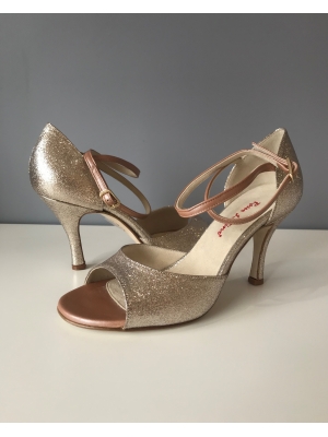 Chaussures de danse rose gold ROSSO LATINO