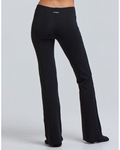 Pantalon de danse fluide LUNA – Temps Danse – Noir & Bordeaux – Jazz, Fitness, Yoga