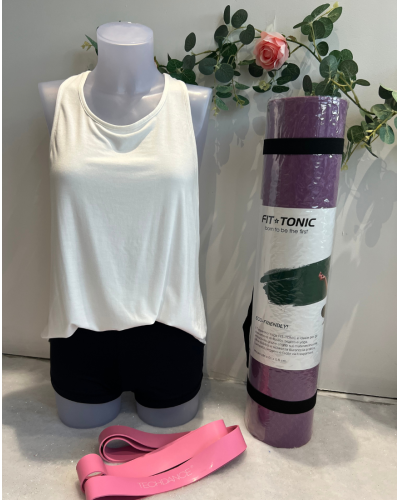 Débardeur croisé dos – Bloch – Blanc – Enfant & Adulte