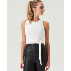Haut Cache-Cœur Thea – BLOCH – Blanc – Dos Croisé – Collection Twilight