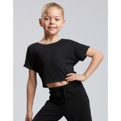 T-shirt AGILE JR – TEMPS DANSE – Enfant – Noir – Pour Danse, Yoga, Fitness