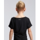 T-shirt AGILE JR – TEMPS DANSE – Enfant – Noir – Pour Danse, Yoga, Fitness
