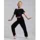 T-shirt AGILE JR – TEMPS DANSE – Enfant – Noir – Pour Danse, Yoga, Fitness
