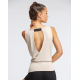 Débardeur GRACE – TEMPS DANSE – Sable – Dos Croisé – Yoga & Danse