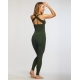 Débardeur ANISSA – TEMPS DANSE – Kaki – Dos Croisé & Maintien