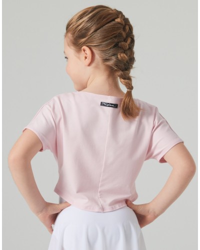 T-shirt court enfant rose Temps Danse AGILE JR FÉE