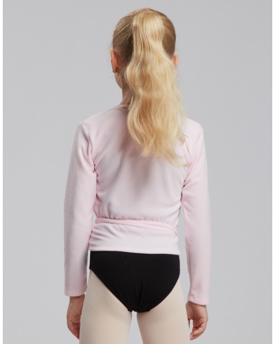 Cache-cœur enfant DARLING JR – Temps Danse – Polaire – Rose / Blanc