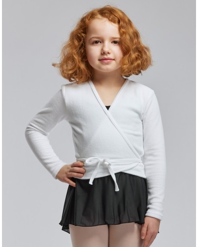 Cache-cœur enfant DARLING JR – Temps Danse – Polaire – Rose / Blanc
