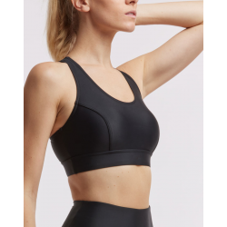 Brassière PASSION – Temps Danse – Noir / Bleu – Yoga, Danse, Fitness