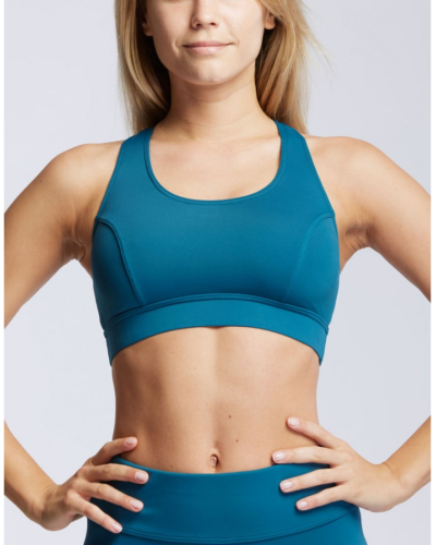 Brassière PASSION – Temps Danse – Noir / Bleu – Yoga, Danse, Fitness