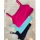 Brassière IKITA – Wear Moi – Noir / Pacific / Fuschia – Danse & Yoga