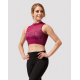 Brassière de danse BLOCH Z0195 Natalia – Dos nu, dentelle et maille – Rose foncé