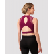 Brassière de danse BLOCH Z0195 Natalia – Dos nu, dentelle et maille – Rose foncé